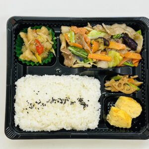 【にしまえストアー】豚肉とナスのみそ炒め弁当